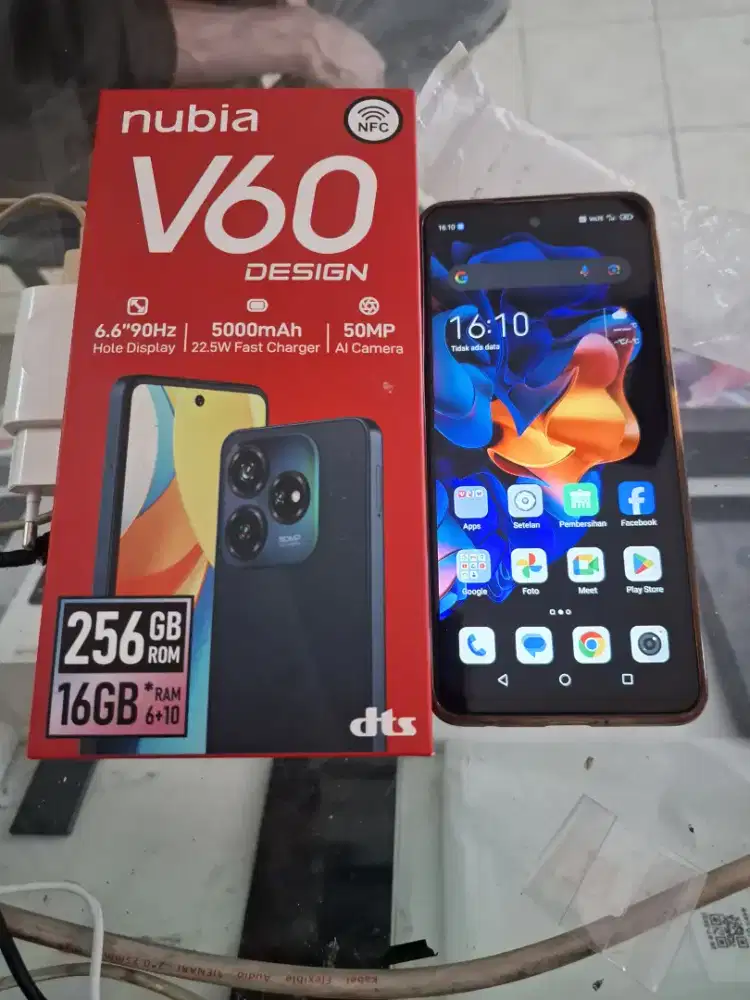 Murah hp zte Nubia V60 nfc 6+10/256 grs resmi