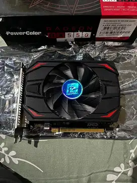 VGA Card Radeon RX550 Red Dragon Merk PowerColor jarang dipakai