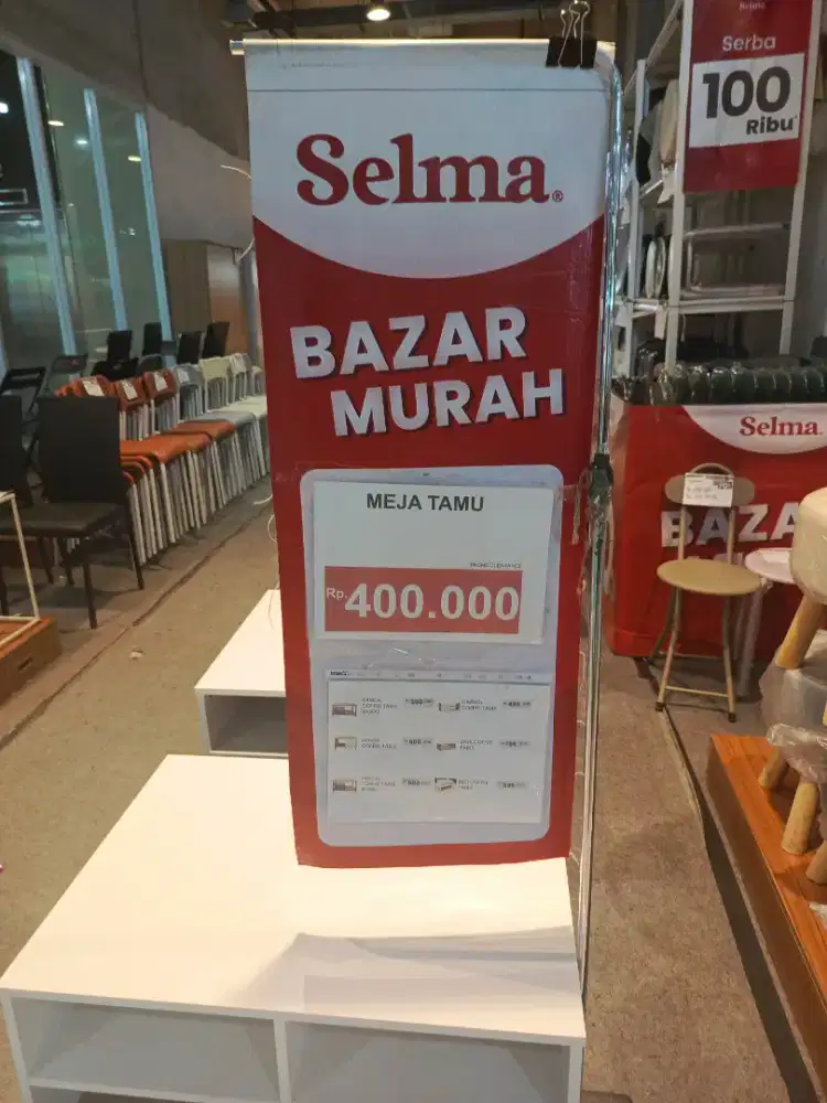BAZAR MURAH MEJA TAMU, LOKASI SELMA GREEN PRAMUKA LANTAI LG