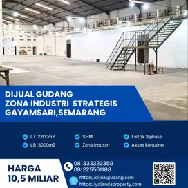 Investasi Emas! Gudang Industri di Gayamsari Semarang – Luas Tanah 2.200m², Akses Kontainer