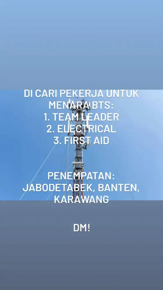 Menara BTS Indosat,XL, dan Telkomsel