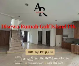 Disewa cepat rumah golf island semi furnish