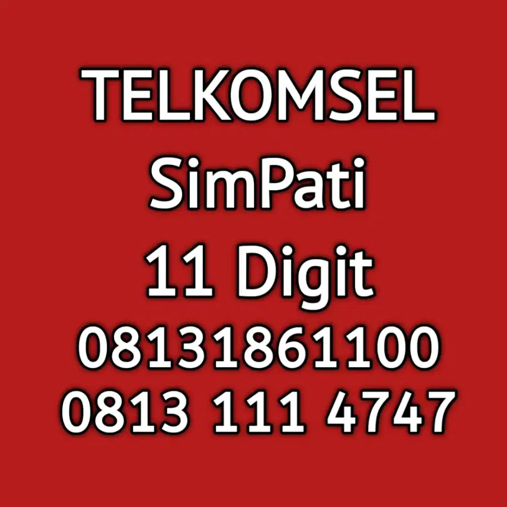 nomor cantik telkomsel simpati 11 digit