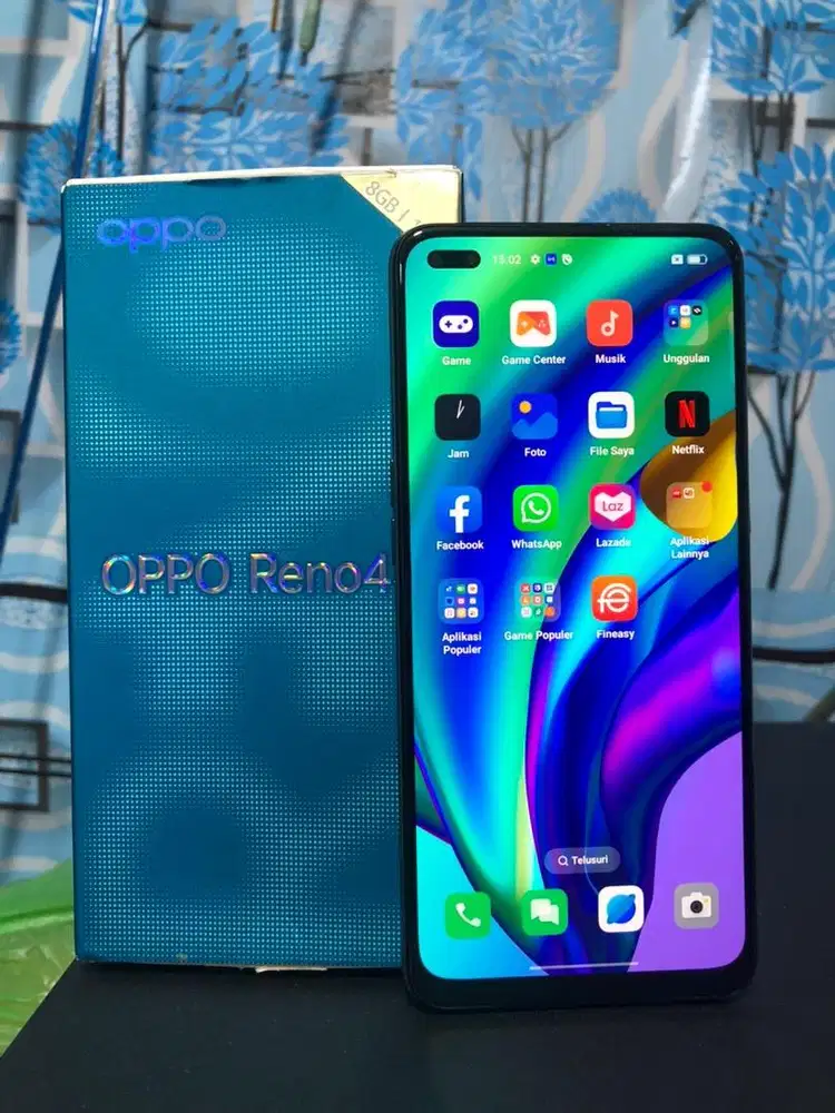 Oppo reno 4 f 8/128 gb hp dus bisa tukar tambah
