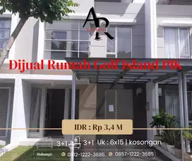 Dijual cepat Rumah Golf Island pik 6x15