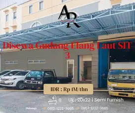 Disewa Gudang Elang Laut SIT 3 (gandeng sudah dijebol)