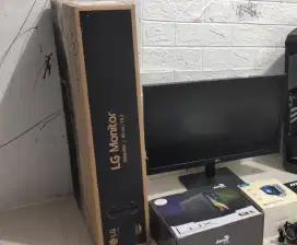 LG monitor 20mk400 lengkap dus
