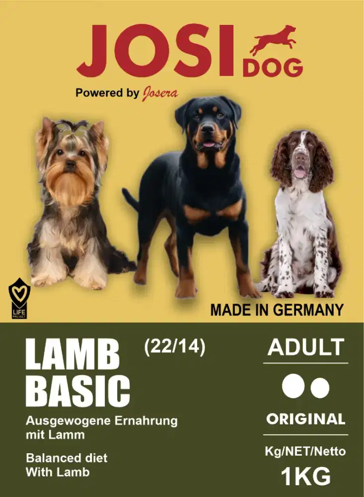 Dog Food Lamb Jodi by Josera made German