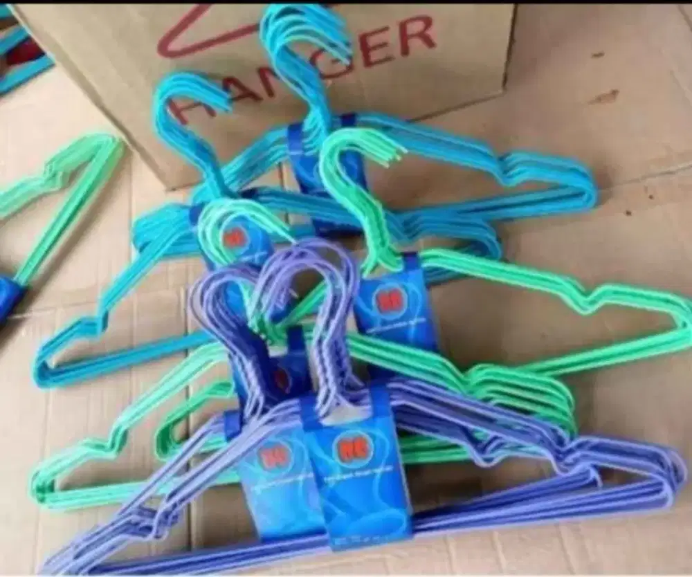 Hanger warna baju kawat isi 10pcs