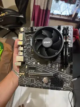 paketan bundle amd mobo b550m + proc ryzen 3 3300x + ram 16gb no minus