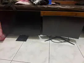 monitor 27inc dan 24inc pc rusak lcd panel dalem pecah mesin normal