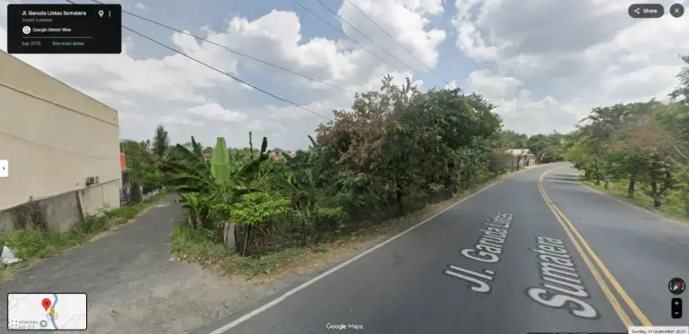 Tanah Seluas 6621 Di Pinggir Jl. Lintas Sumatera (Baturaja Timur)