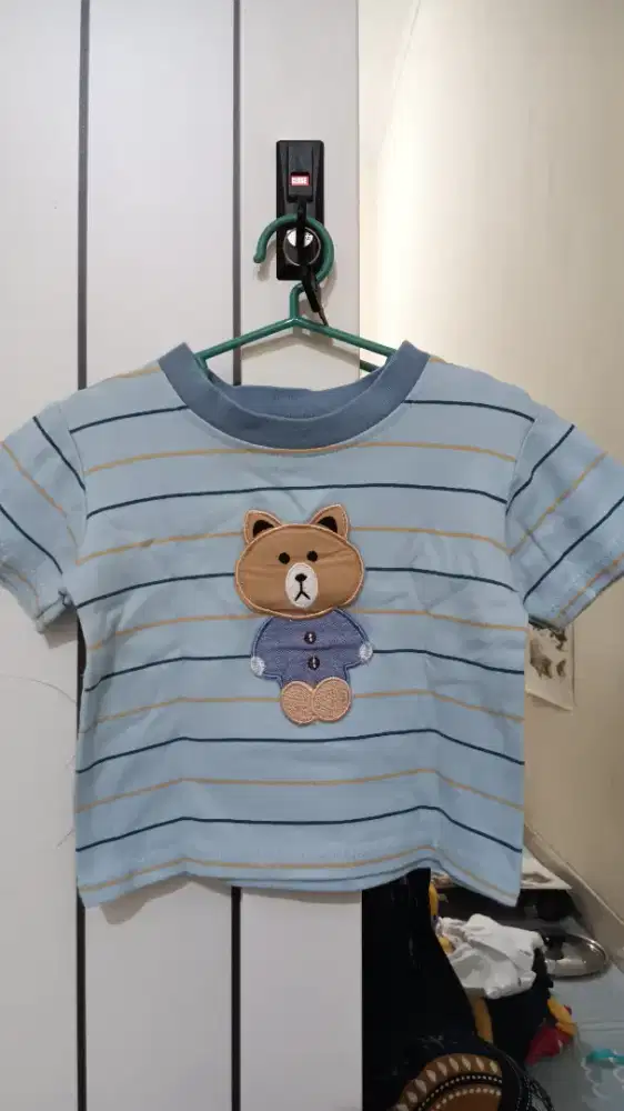 Kaos anak bergambar Teddy