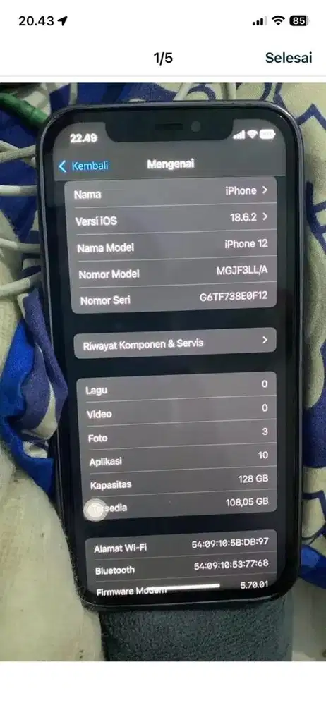 Iphone 12 128GB Ibox Wifi only