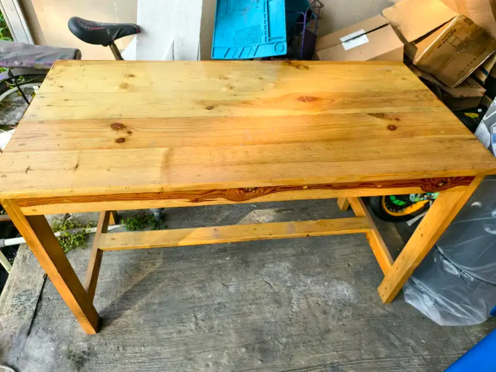 MEJA KAYU JATI BELANDA UK 120X60