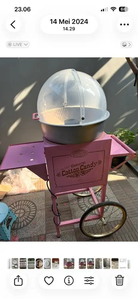 Catton candy mesin