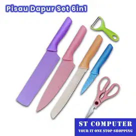 Pisau Dapur Set 6 in 1