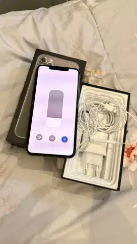 Dijual Iphone 11 Promax 64GB Grey Mulus Lengkap Terdaftar