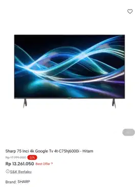google tv 75 inch promo bisa cicilan syarat ktp tanpa dp