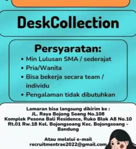 LOWONGAN KERJA PT REVINA