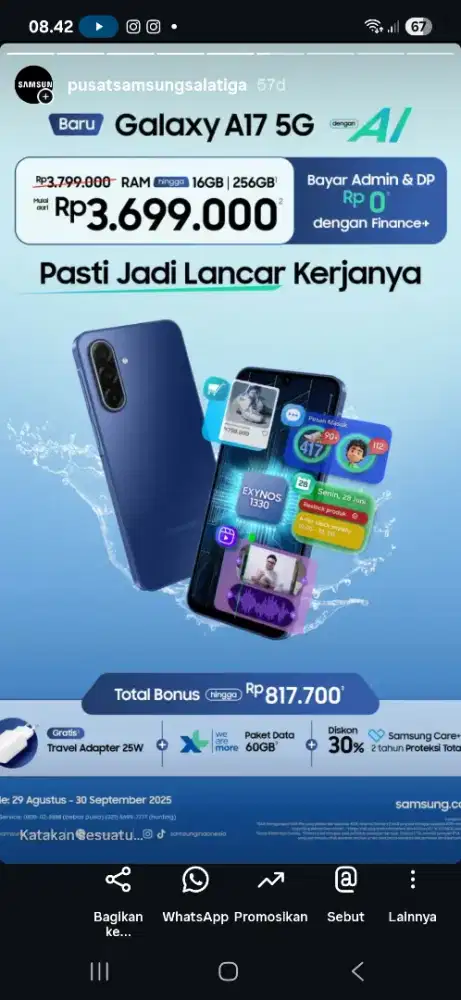 New samsung a17