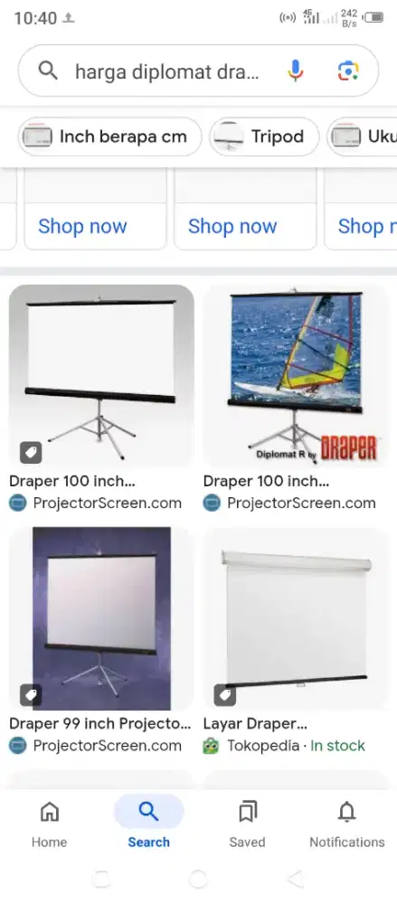 PORTABLE SCREEN DRAPER ..USA / Blum d pakai