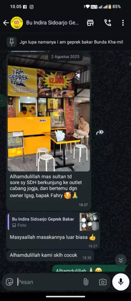 I am Geprek Bakar terlaris yang pernah ada 10 tahun pengalaman