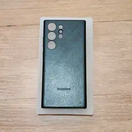 Casing Leather Hitam Samsung S23 Ultra