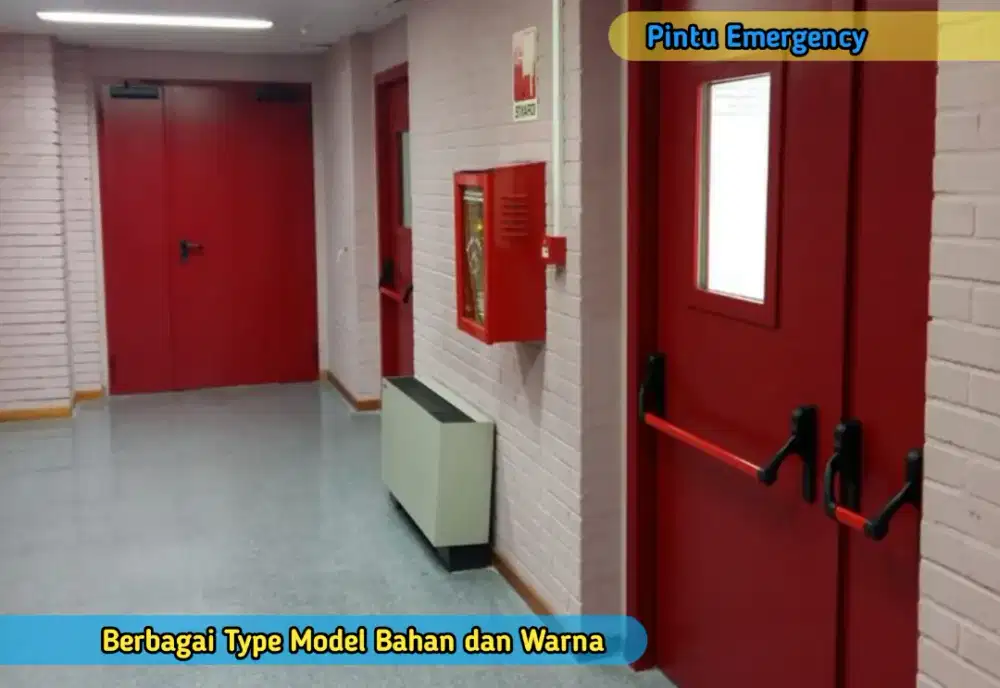 Pintu Emergency IGD Gedung Departemen Hotel Mall Apartemen Universitas