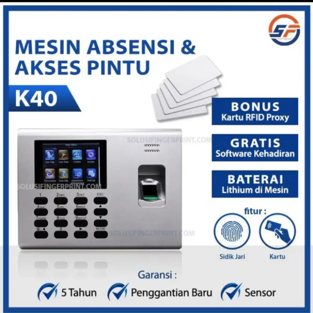 Murah Mesin absensi fingerprint ZKT eco K40