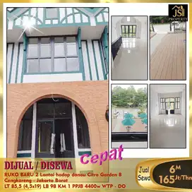 DIJUAL RUKO 2 LANTAI HADAP DANAU CITRA GARDEN CITY 8 JAKARTA BARAT