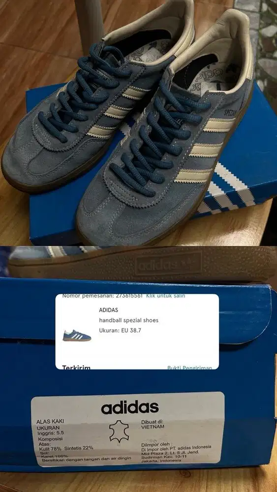 Adidas Spezial (warna asli blue denim)