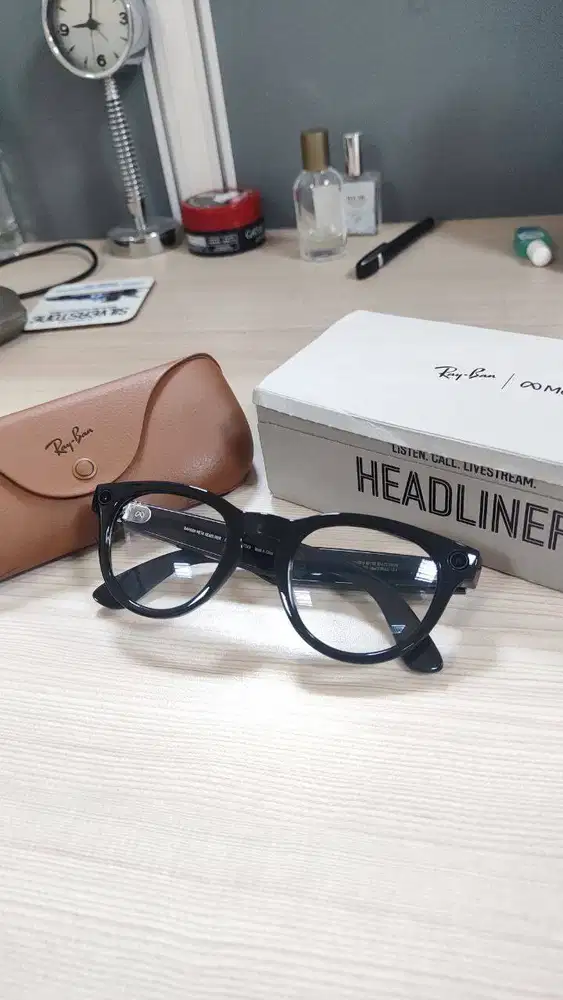 Ray-Ban Meta Headliner Smart Glasses – Kondisi Nyaris Baru, Fullset