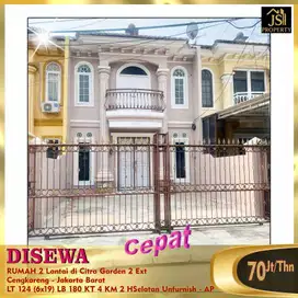 DISEWAKAN MURAH RUMAH 6 X 19 DI CITRA 2 EXT CENGKARENG JAKARTA BARAT