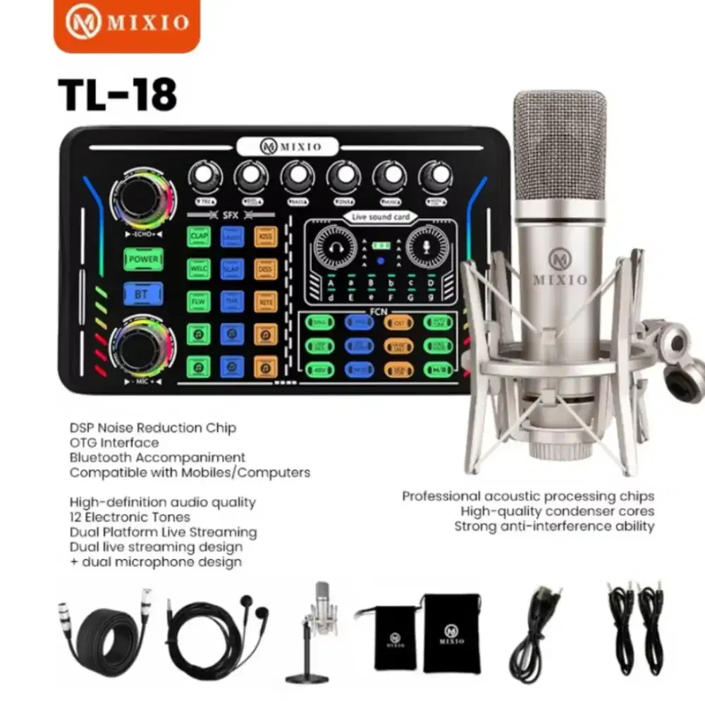 SOUNDCARD MIXIO TL-18 48V Paket
