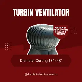 Jual Turbin Ventilator Surabaya ASJ Diameter Corong 18 - 48