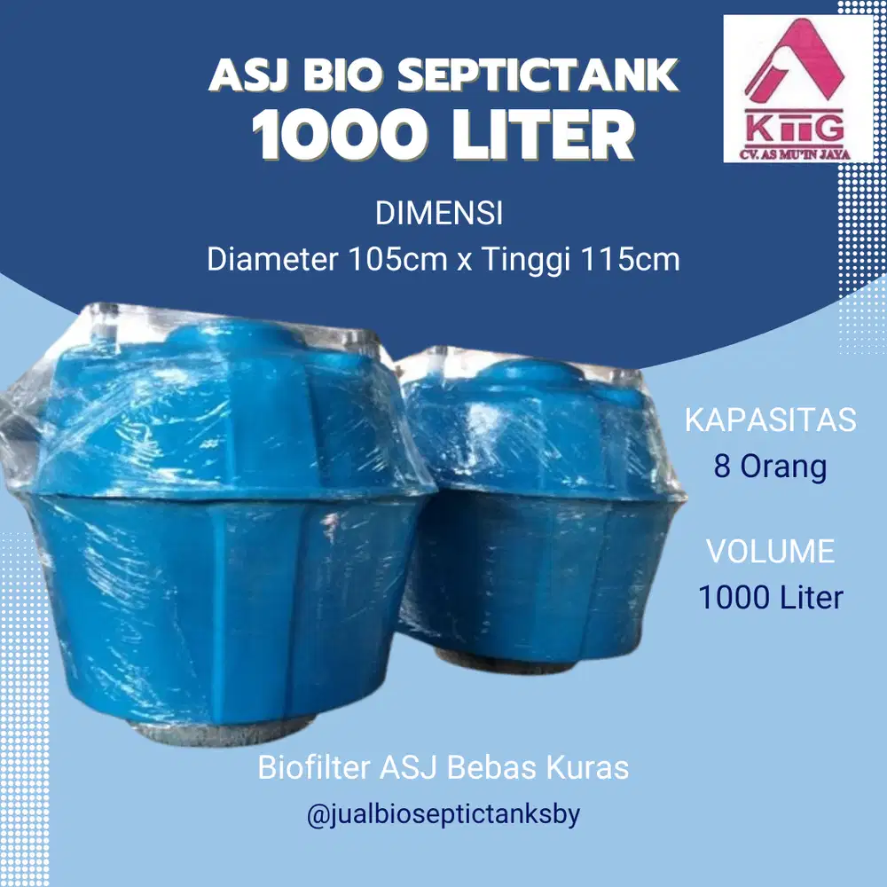 JUAL BIO SEPTICTANK SURABAYA 1000 LITER / 1 M3