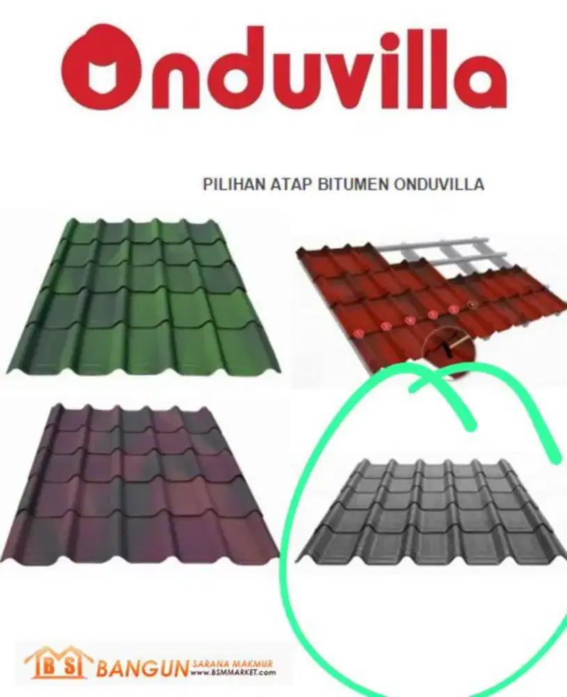 Jual atap onduline