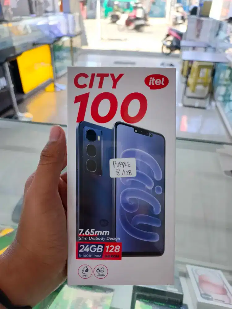 itel city 100 8/128 segel pabrik garansi resmi