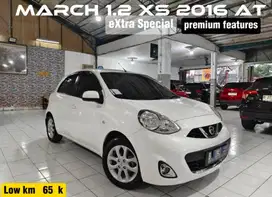 Nissan MARCH XS 1.2 Bensin AT 2016 Putih Low kilometer