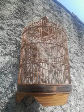 Di jual kandang burung kayu layak pakai minat wa