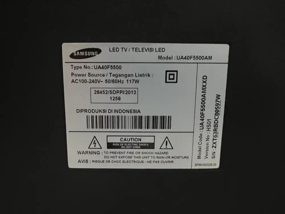 Tv samsung 40in