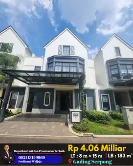 Rumah 3 Lantai Cluster Louise Summarecon Gading Serpong