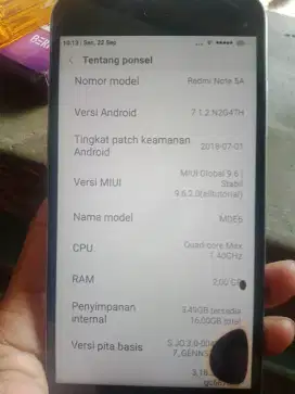 Jual hp Xiaomi note 5A