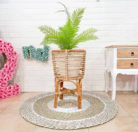 Jual Standing pot rotan