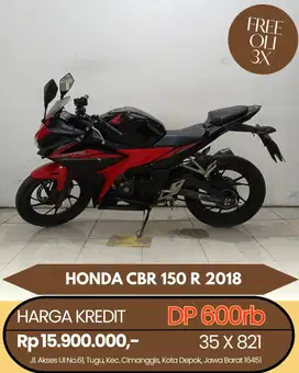 HONDA CBR 150 R 2018 CASH/KREDIT PROSES CEPAT SYARAT MUDAH