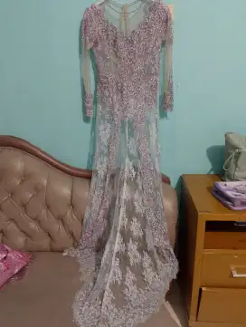 Kebaya satu set (ekor kebaya,atasan Payet,selendang Payet & songket )