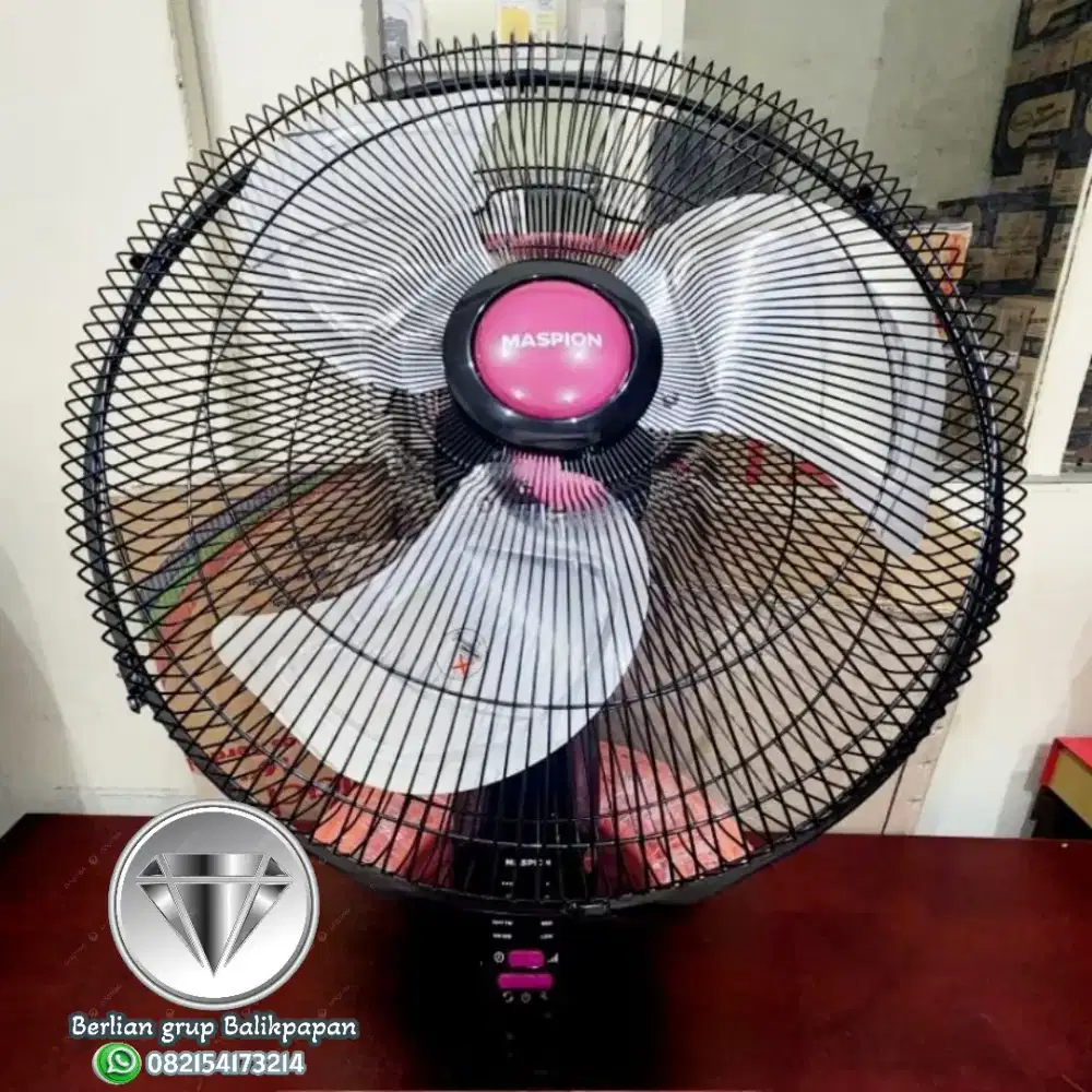COD (Maspion PW 1811 RC - Kipas Angin Besi Wall Fan Remote 18 inch