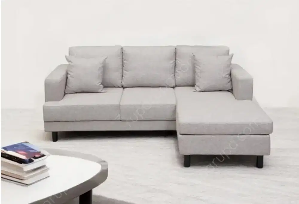 GLIVEL SOFA 3S+OTTO ASH BROWN