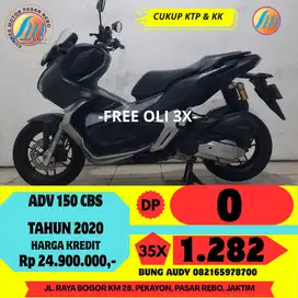 HONDA ADV 150 CBS TAHUN 2020 BISA CASH KREDIT ATAU TUKAR TAMBAH
